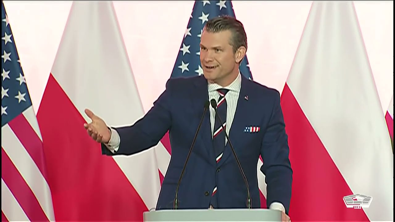 BRIEFING with Defense Secretary Pete Hegseth and our Polish Allies