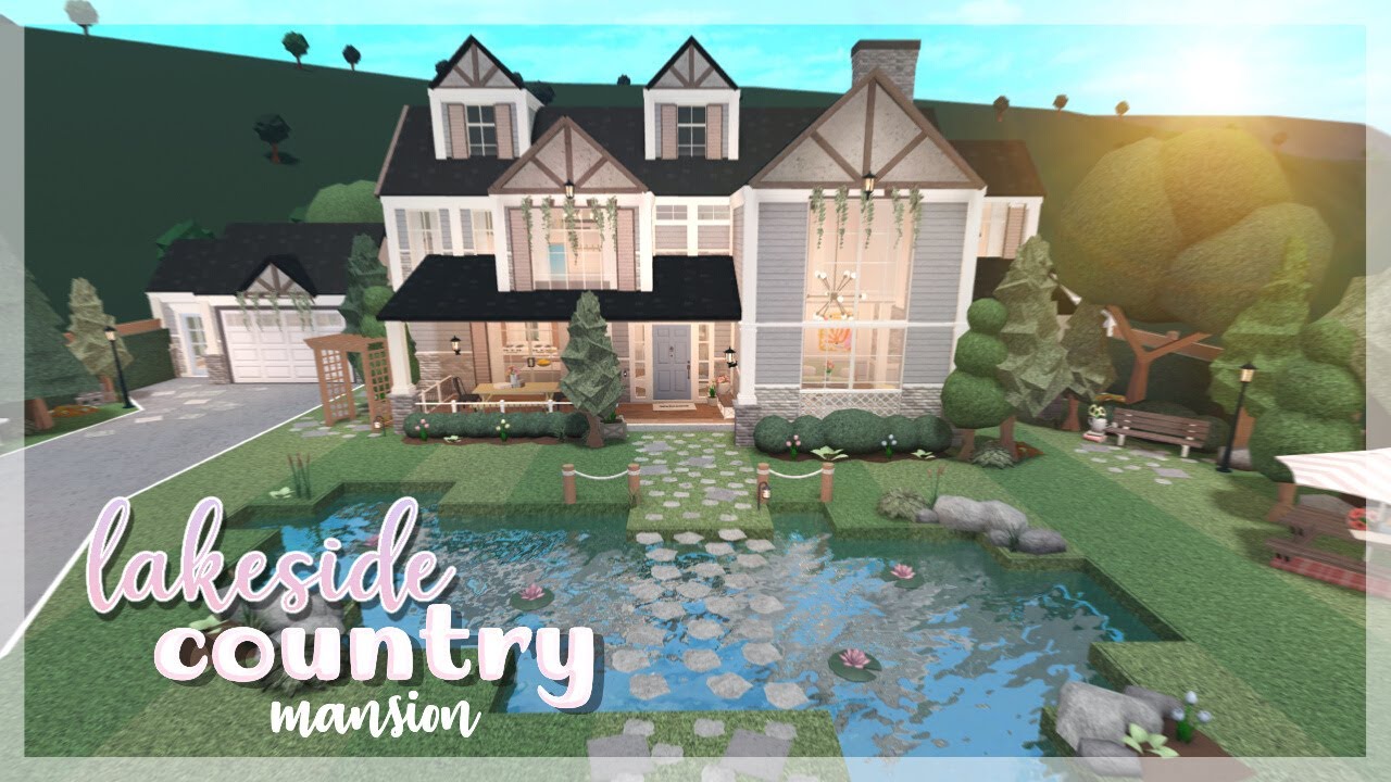 Lakeside Country Mansion | Bloxburg Speed Build