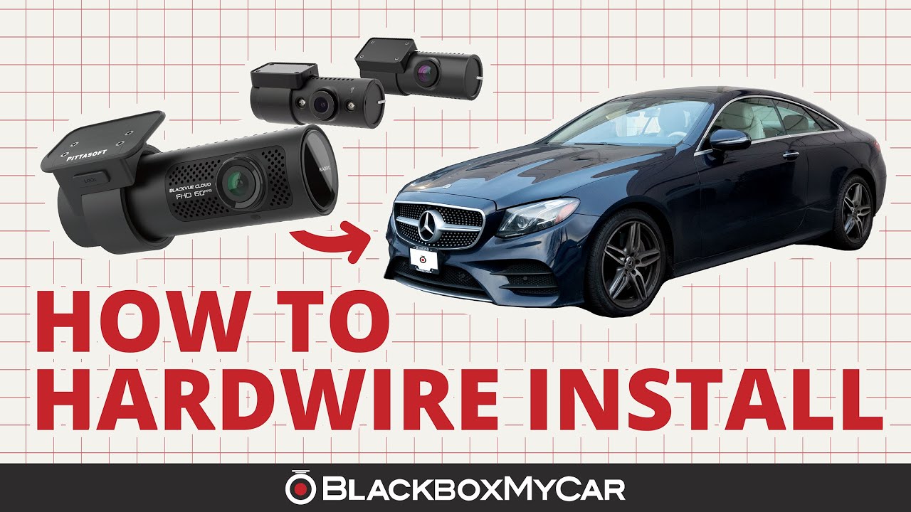 BlackVue DR750X-3CH Plus Dash Cam x Mercedes Benz E450 | How to Hardwire Install | BlackboxMyCar