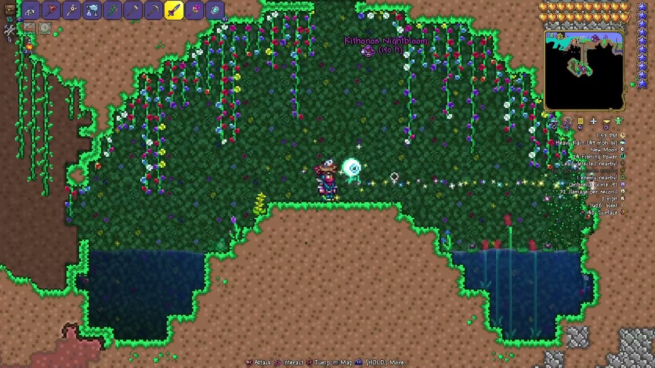 Terraria co-op w/ xazurexmysticx (no set goal, just chilling)