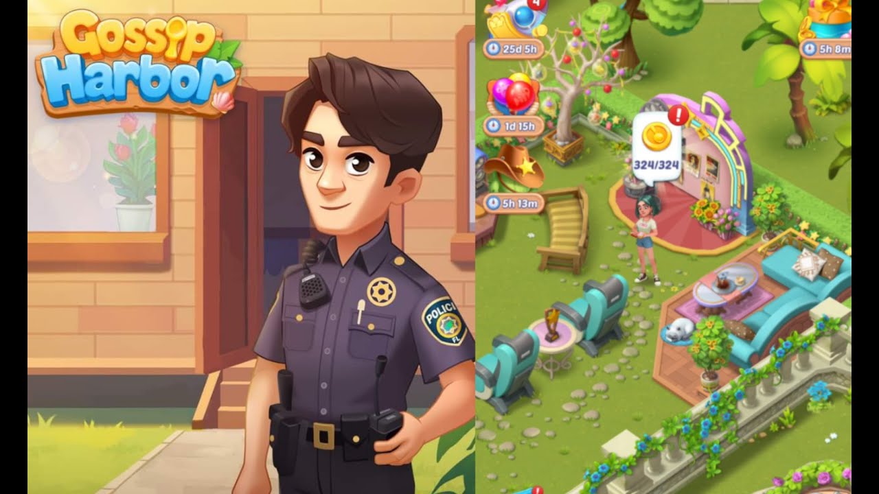 Gossip Harbor : Merge Game /🍰☕️ Day 88  Level  74-75  Part 88🥖🍞