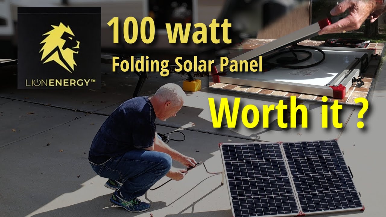 Folding Solar Panel Lion Energy | RVAddict