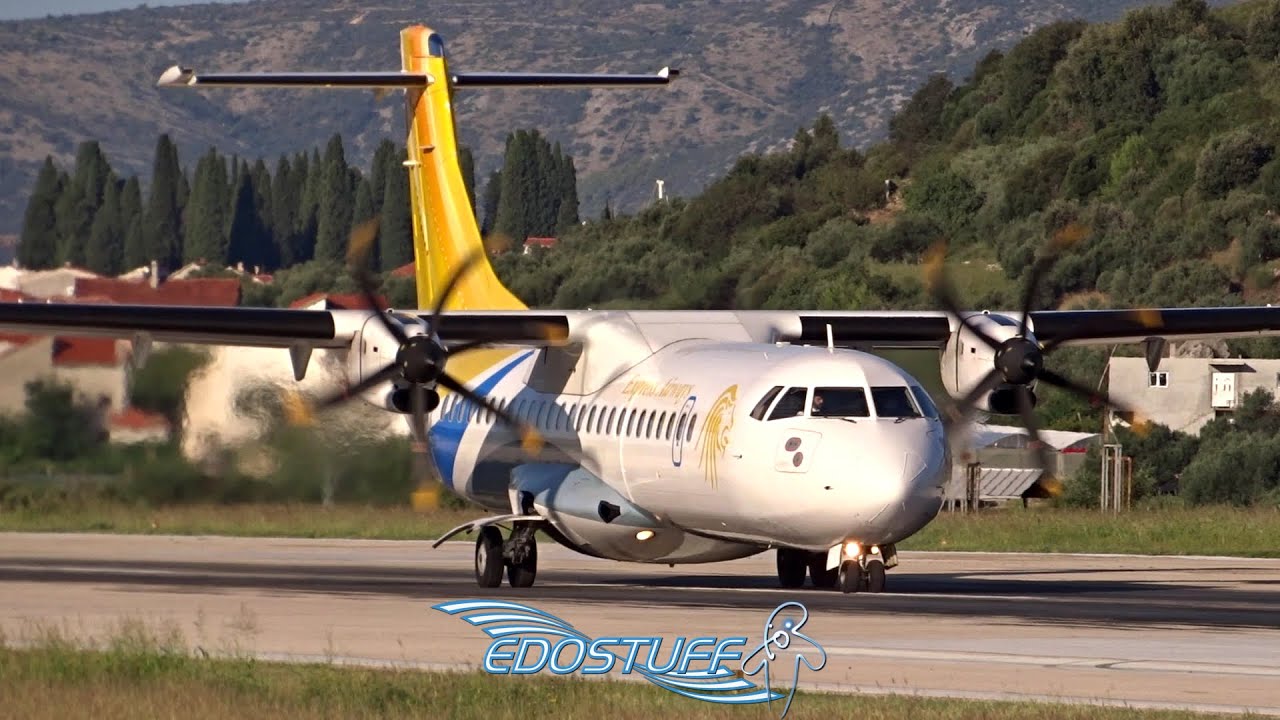 Express Airways - ATR-72-500 OY-YAN - Morning Takeoff from Split Airport LDSP/SPU