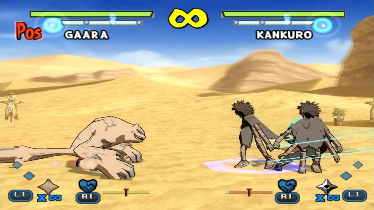 Gaara Vs Kankuro - Naruto Shippuden: Ultimate Ninja 5 Mod (PS2)