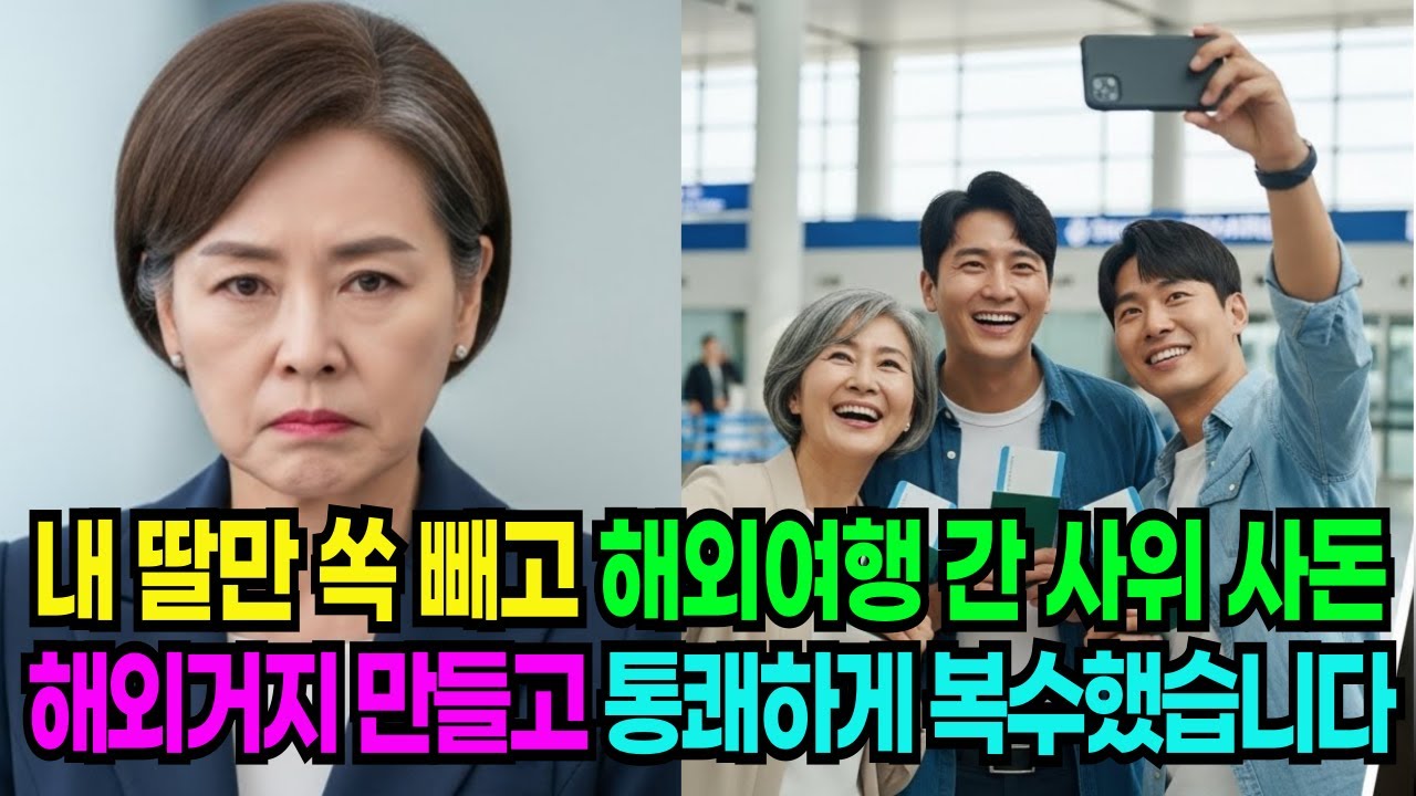 집 지키는 개 취급하며 내 딸만 빼고 타이베이로 해외여행 떠난 시어머니, 사위, 시동생.. 공항 도착하자마자 카드부터 정지시키고 통쾌하게 복수해버렸습니다. 노후사연 | 오디오북