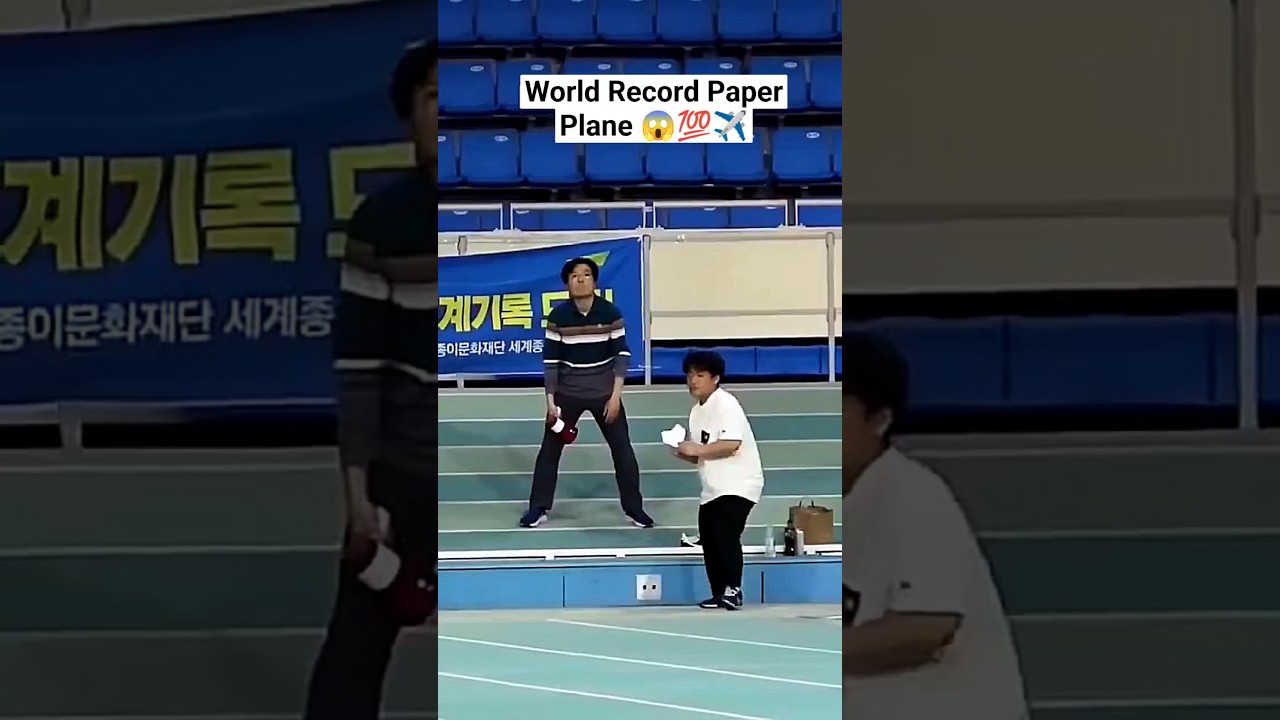 The Guinness World Record Paper Airplane Tutorial 🎖️✈️ , Longest Paper Plane ever ! #shorts #paper