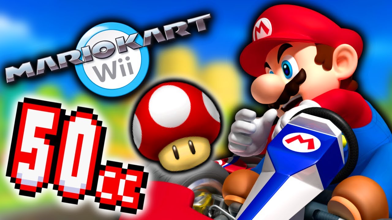 Mario Kart Wii - 100% Walkthrough PART 1 - 50CC MUSHROOM CUP