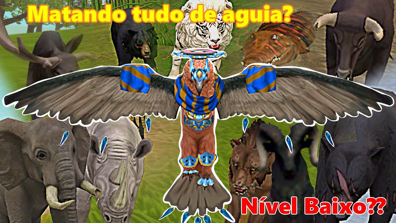 Desafio Se Eu MORRE o Vídeo Acaba! Matando Todos os Bosses do WildCraft Com a Águia!