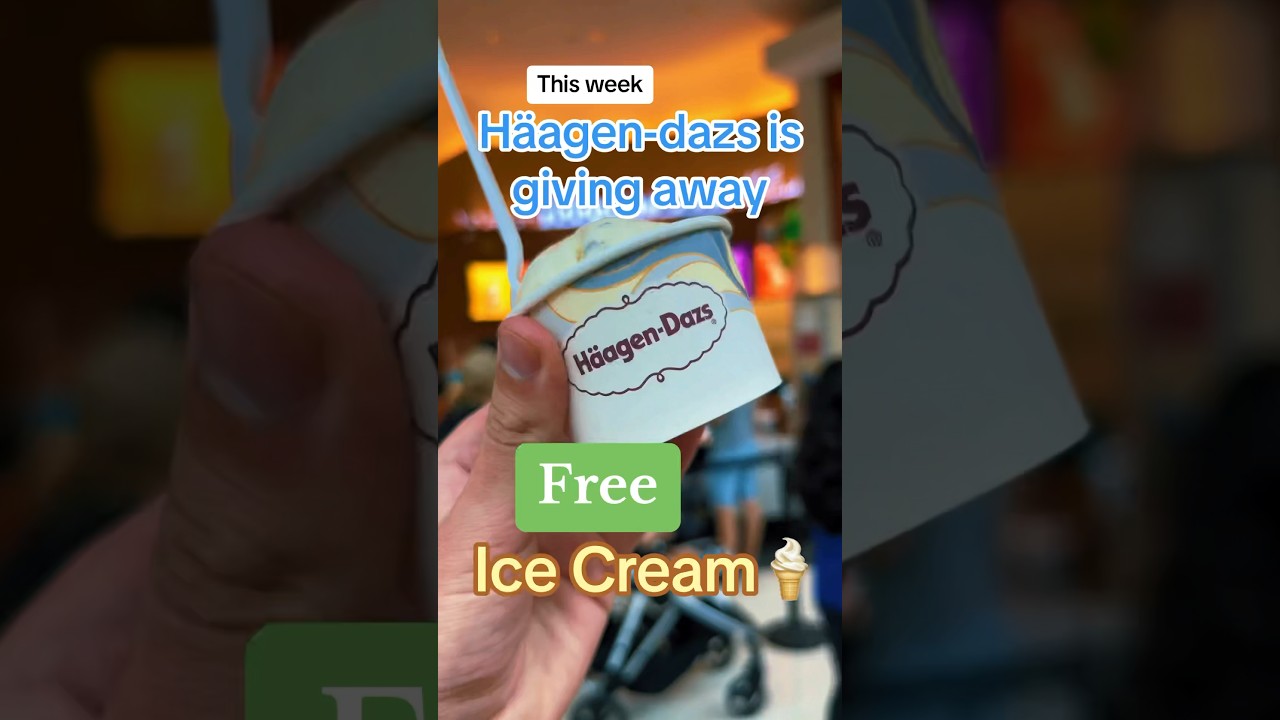 Tomorrow Haagen Daz is giving away Free Ice Cream!