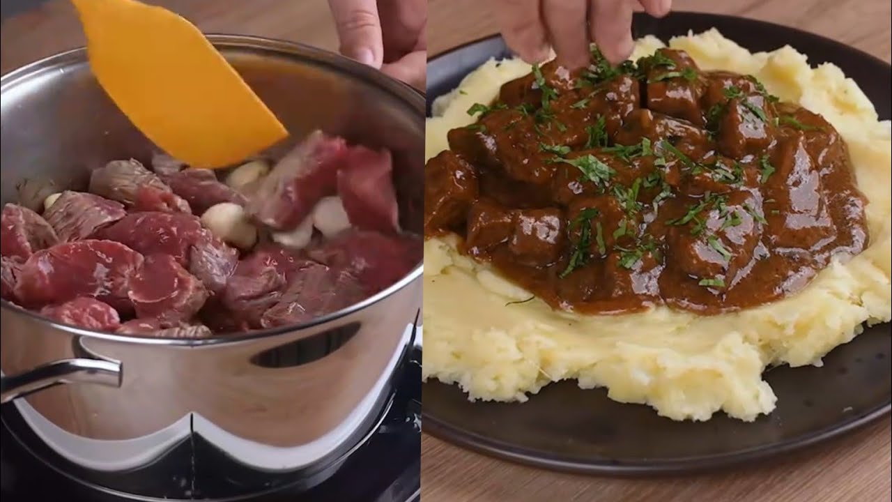 Aprendi Esse truque Genial! Com Carne e Purê de batatas! Agora ficou fácil fazer! Receitas Práticas