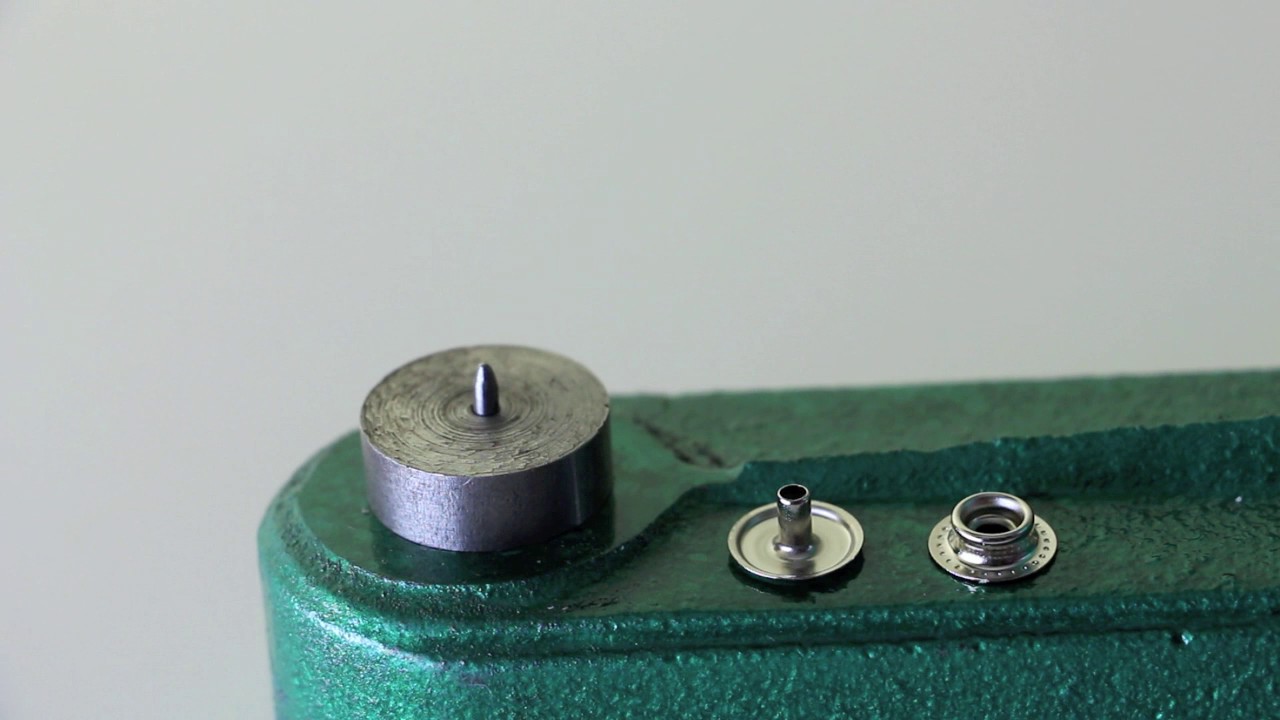 How to Install Single-Prong Utility Spring Metal Snaps with KAM Table Press