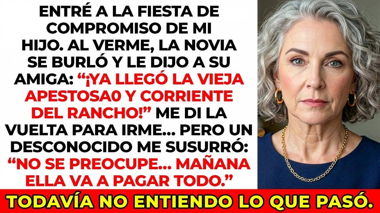 Mi nuera gritó “¡Ahí viene la vieja apestosa del campo!” Mi hijo me tomó la mano y susurró…
