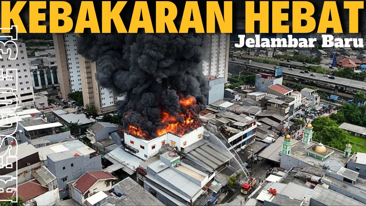 KEBAKARAN HEBAT di Jelambar Baru Jakarta Barat | POV : Fireman with DJI Action cam