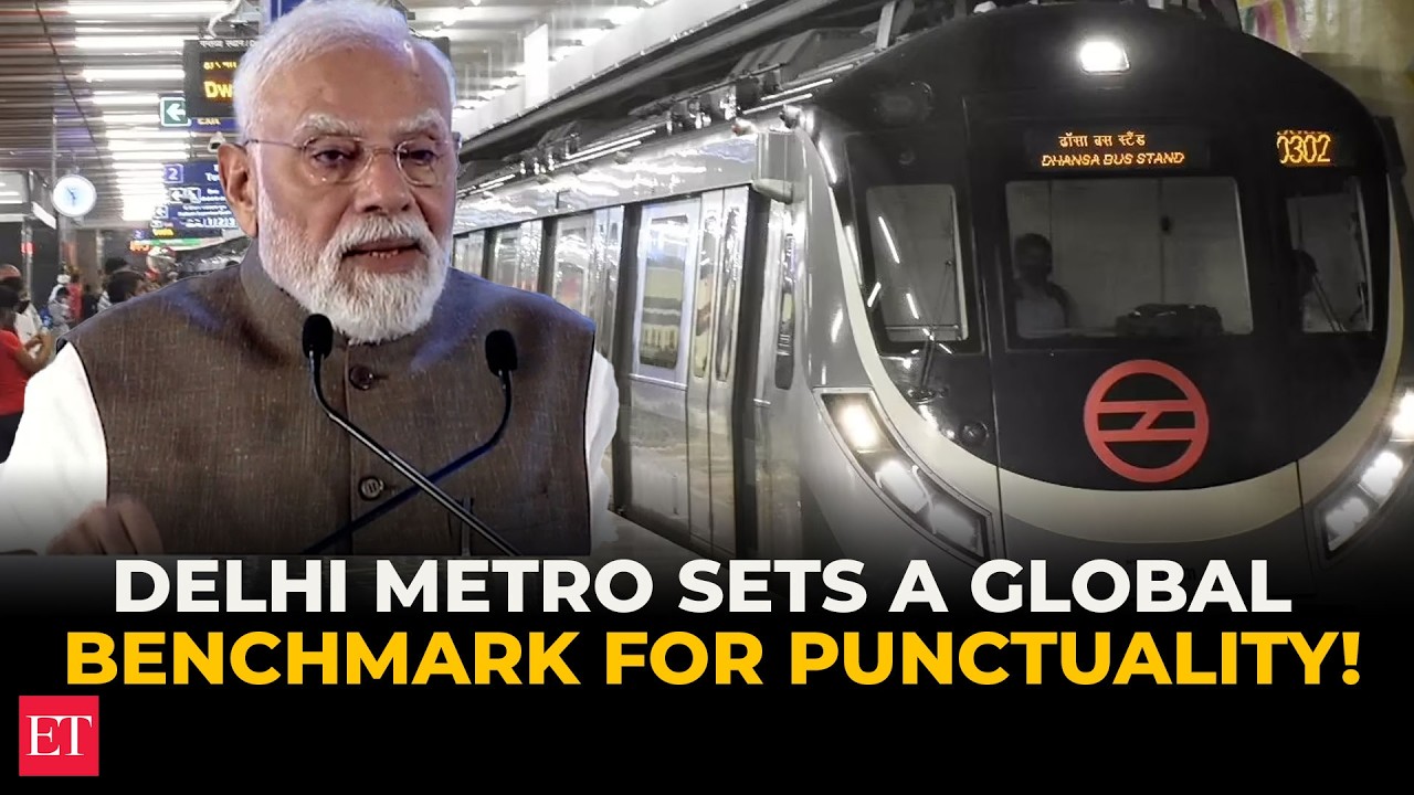 PM Modi compares Delhi Metro with the metro systems in New York, Hong Kong, and Paris