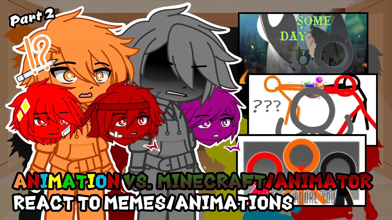 Animation vs. Minecraft/Animator Casts react to Memes/Animations // Pt.2 // AvM/AvA // Short-GCRV