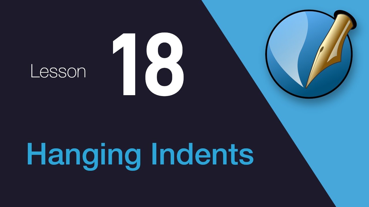 18) Hanging Indents in Scribus