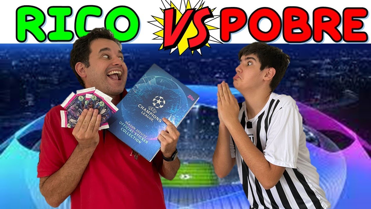 RICO VS POBRE FIFA 22 VALENDO ALBUM COMPLETO DA CHAMPIONS LEAGUE | PEDRO MAIA