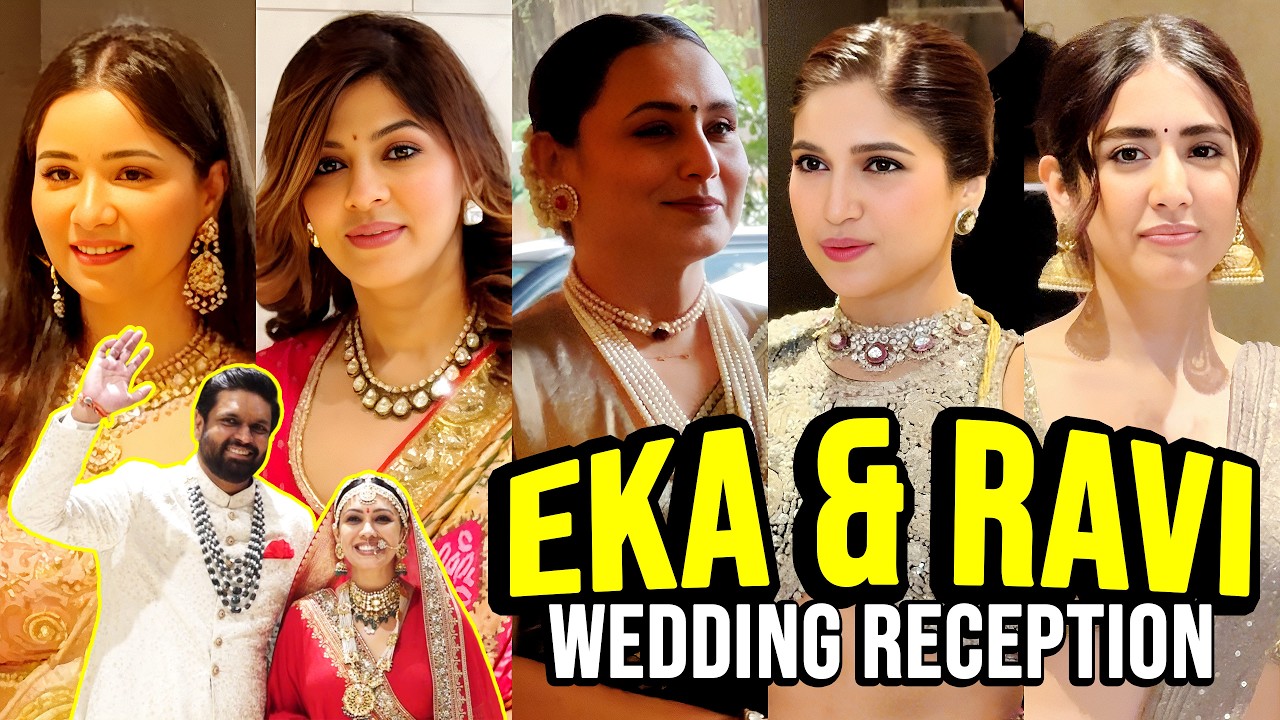 Bollywood & Cricket Stars at Eka-Ravi Grand Wedding 🔥