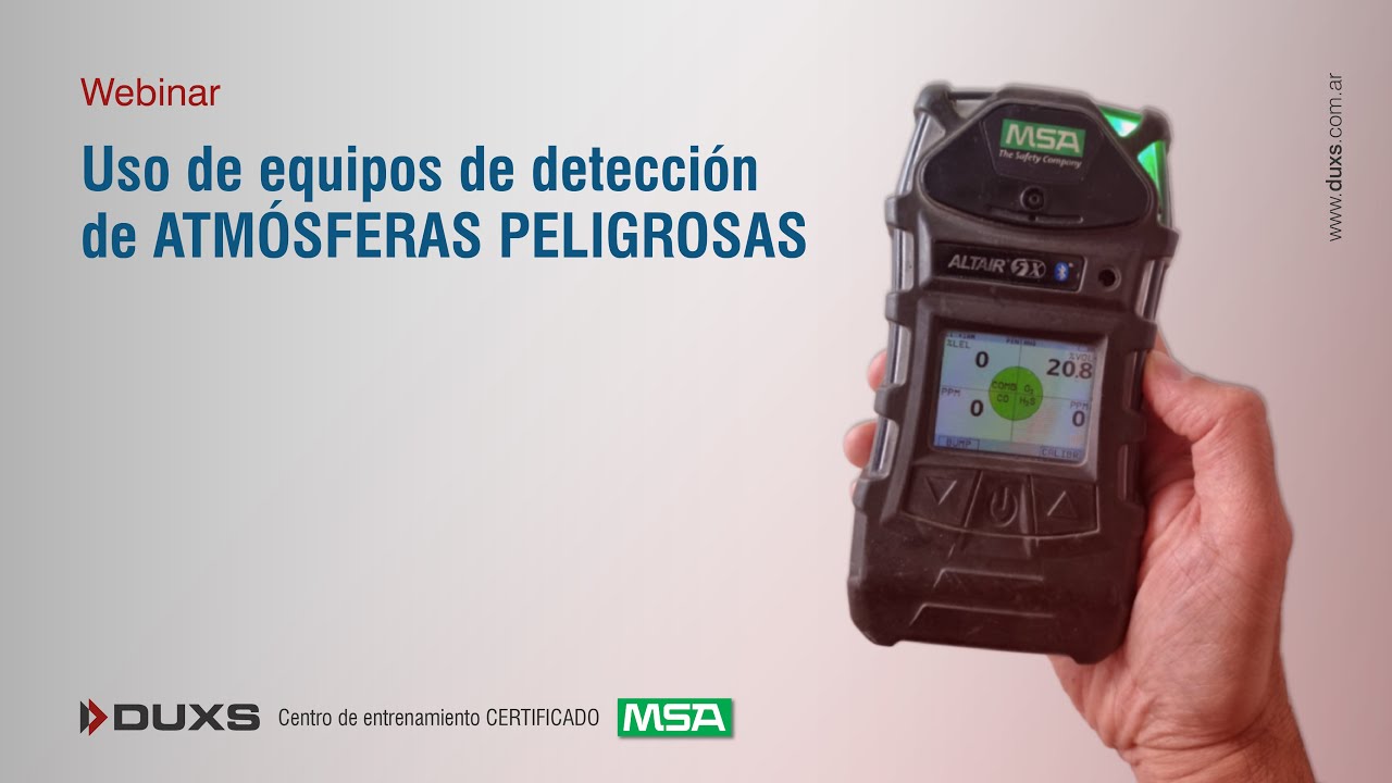 Webinar: Uso de equipos de detección de Atmósferas Peligrosas