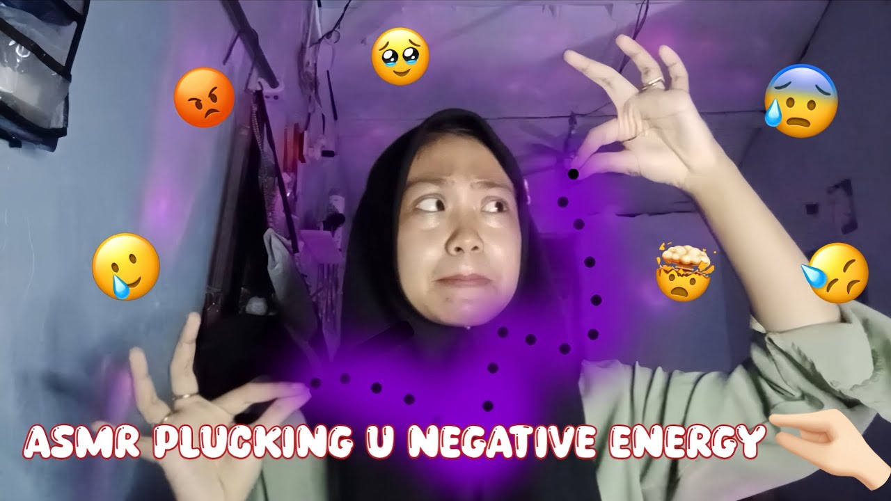 ASMR Plucking ur negative energy 🤯⚡ [ Layered sound ]