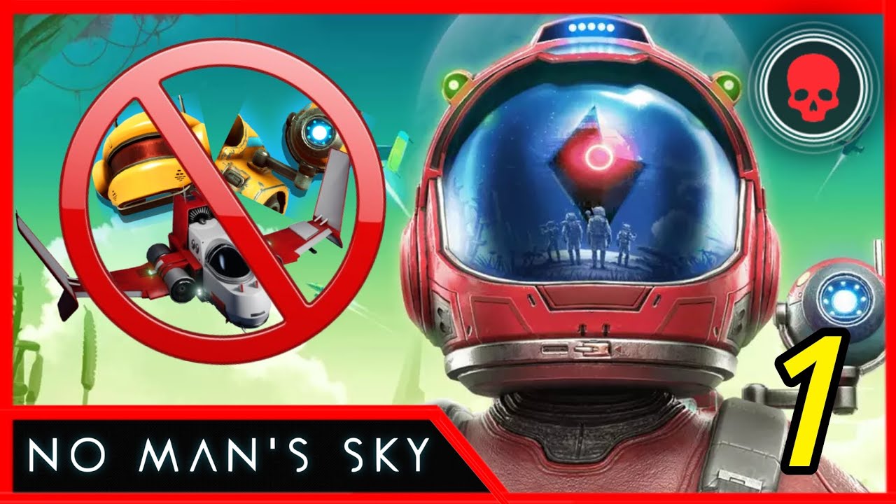 No man's sky Permadeath no starter ship, scanner and analysis visor challage part one!