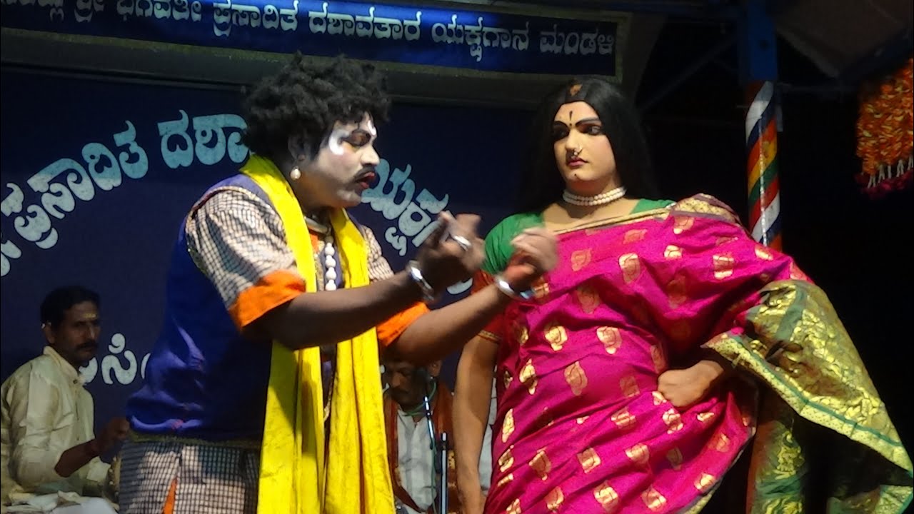 Yakshagana -- Tulu - Rangasthala - 2 - Bangady - Chelur Hasya