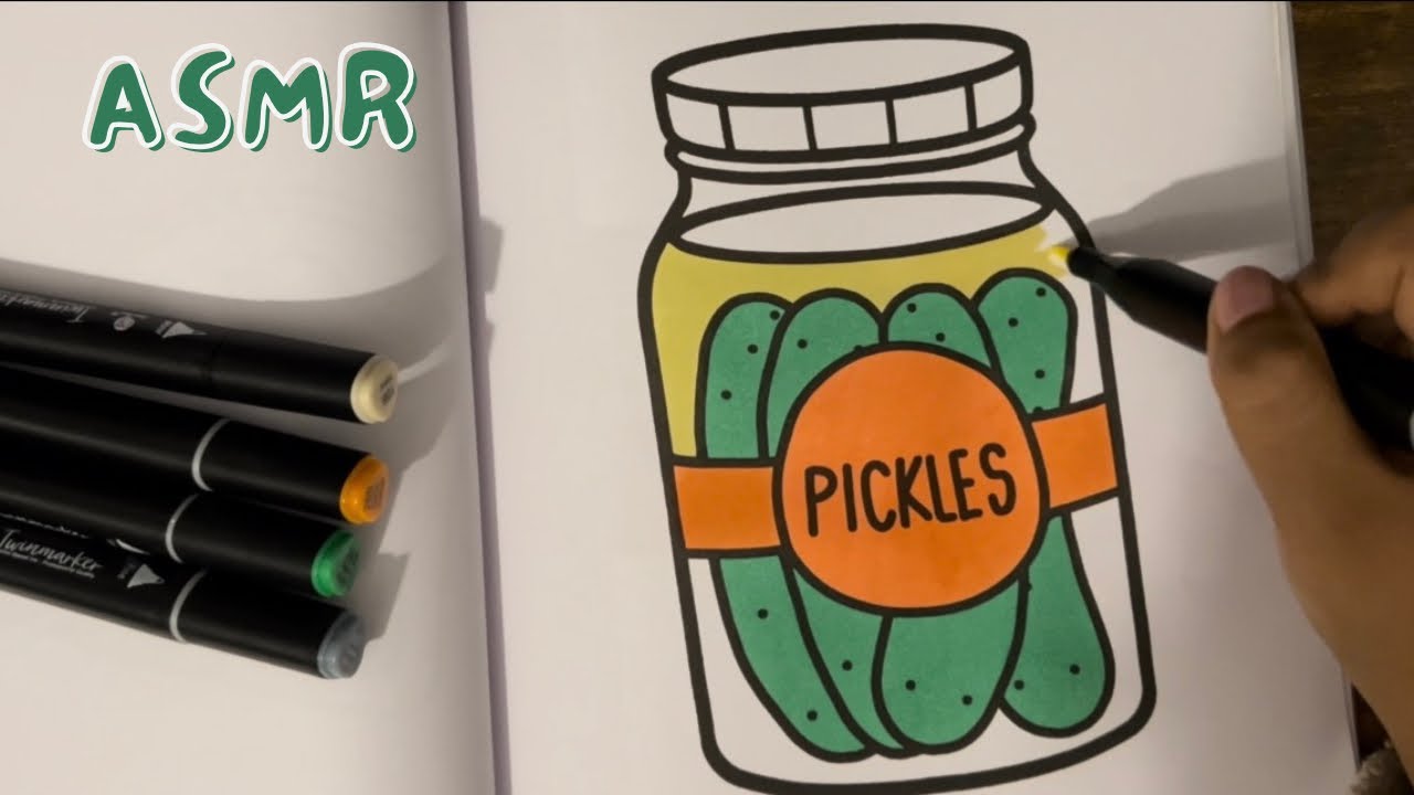 Fast Color With Me 💚 | ASMR Sounds ✨| Easy Coloring Book