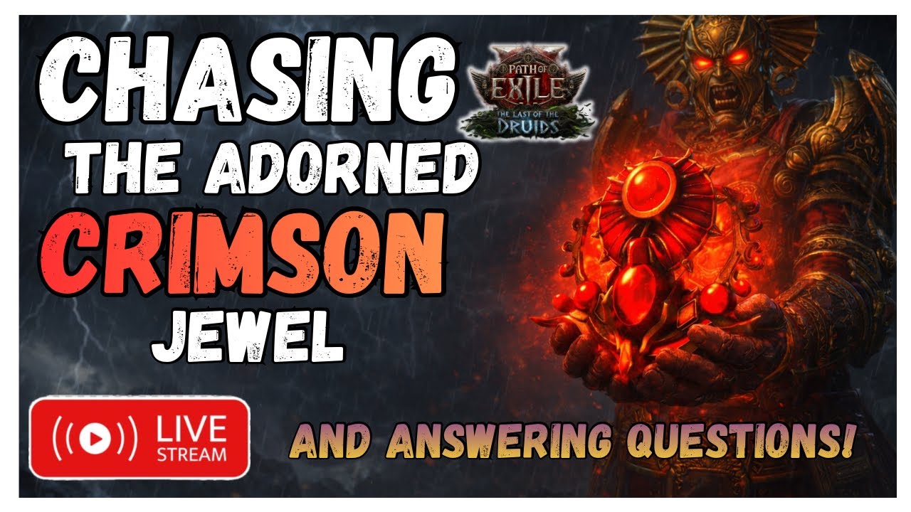 🔴LIVE | POE 2 | Adorned Crimson Jewel 6000 divine Drop! Can We Hit Again