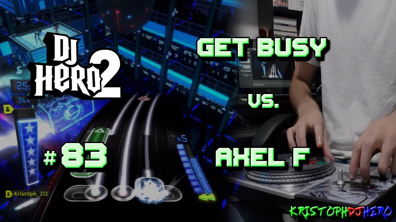 DJ Hero 2 - Get Busy vs. Axel F 100% FC (Expert)