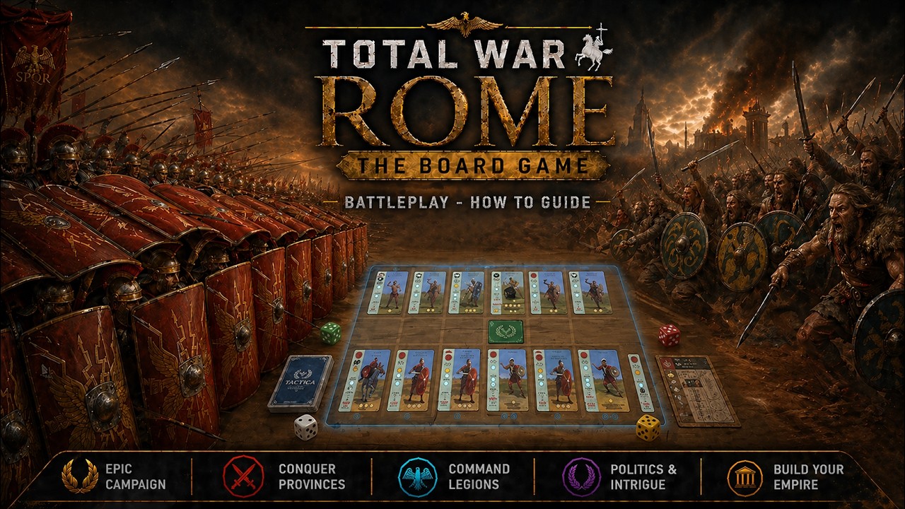 Rome Total War: The Board Game - BattlePlay Expansion Battle Walkthrough