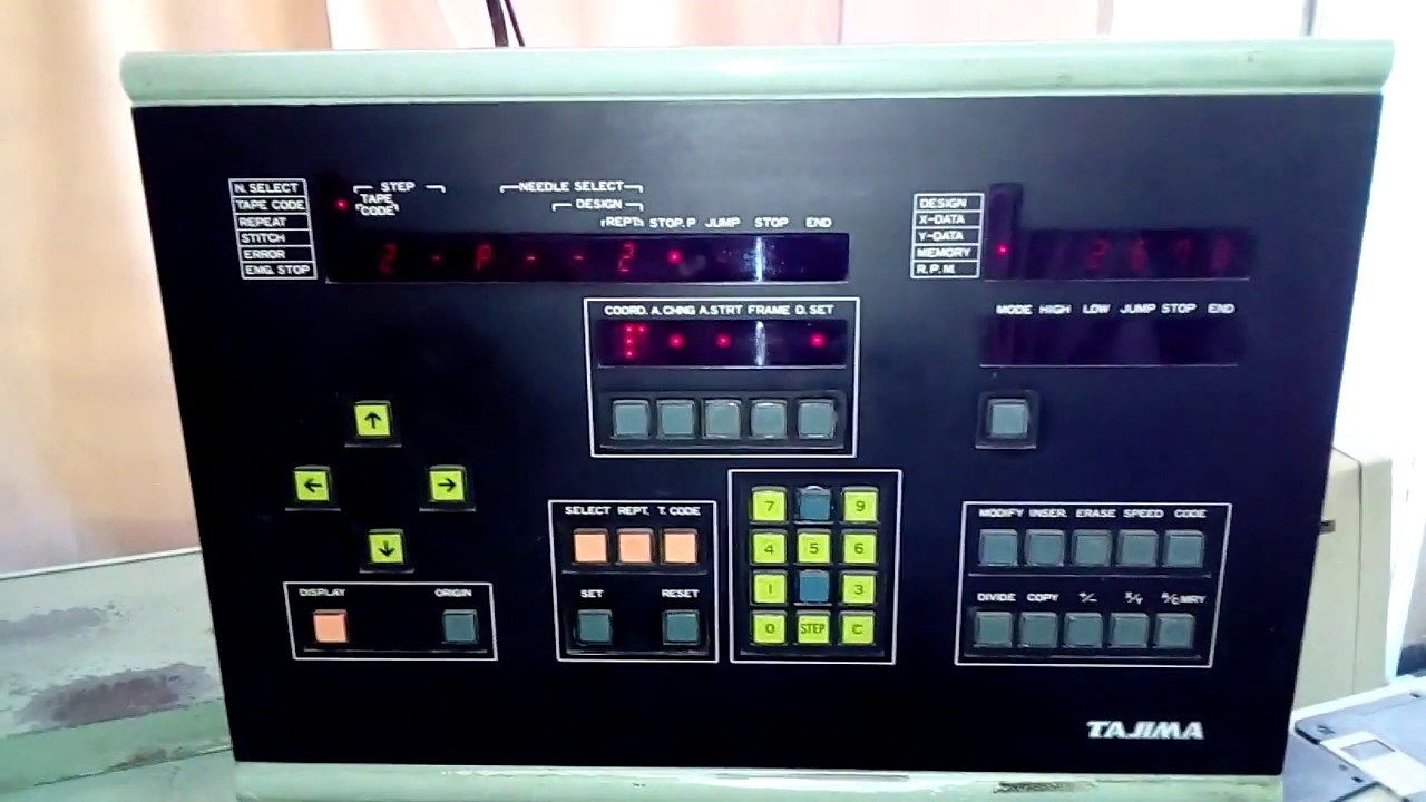 COMO PROGRAMAR UNA BORDADORA TAJIMA  TMEF 1ra parte.* lectura  VIDEO #8