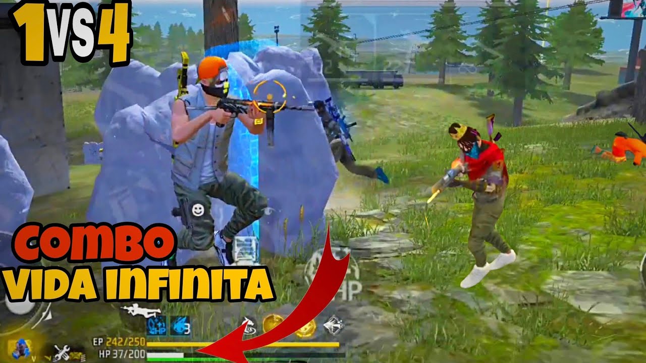 VOCÊ NÃO VAI MAS USAR KIT MÉDICO DEPOIS DESSA COMBINAÇÃO DE PERSONAGENS, SOLO VS SQUAD FREE FIRE