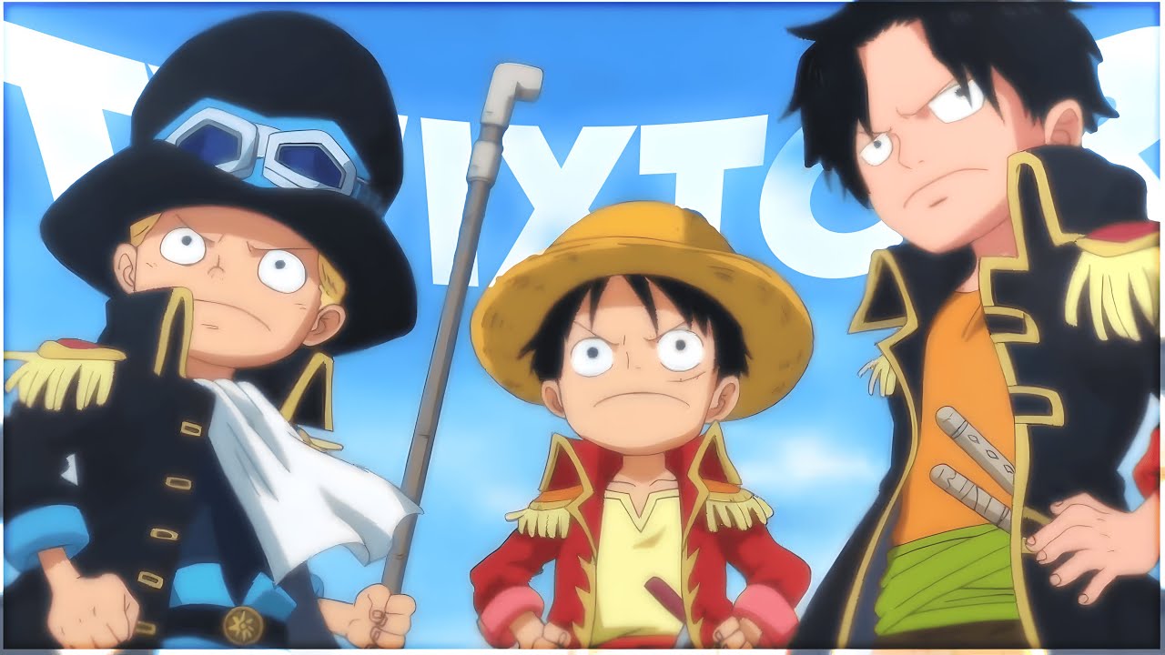 Luffy/Ace/Sabo Kids Twixtor  | 4K Quality | One Piece
