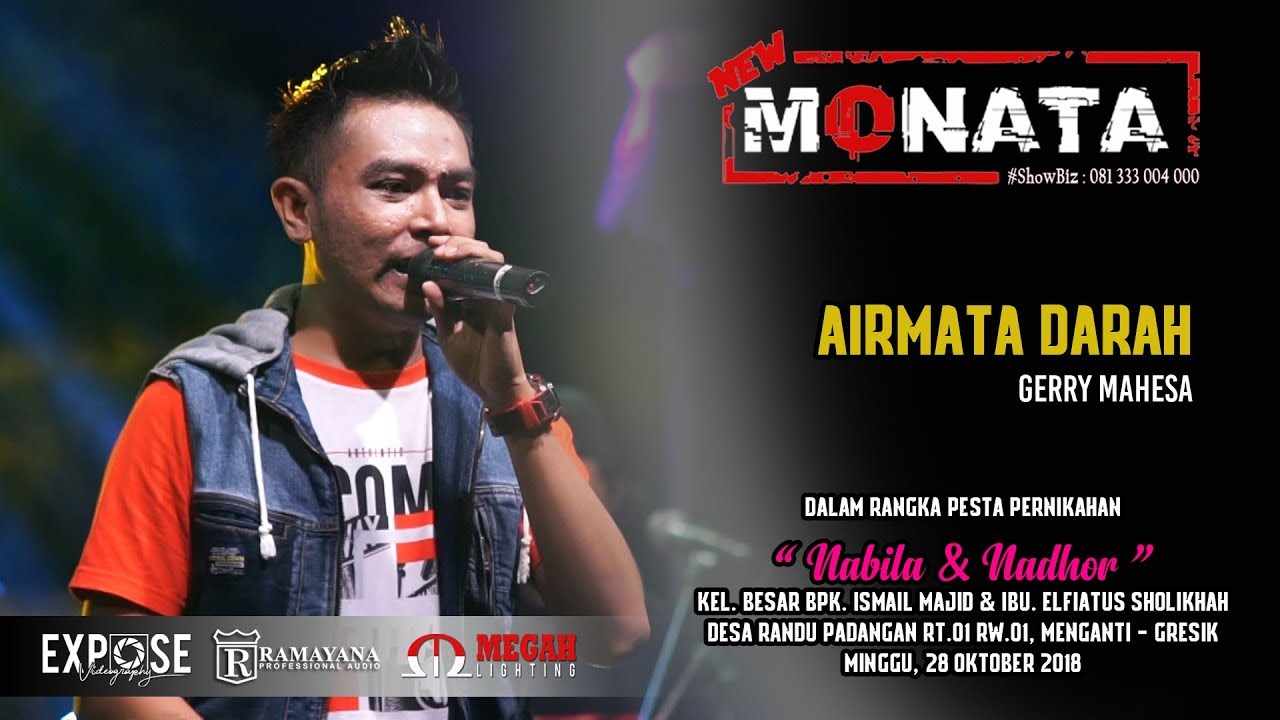 AIRMATA DARAH - GERRY MAHESA - NEW MONATA LIVE RANDU PADANGAN, MENGANTI - GRESIK