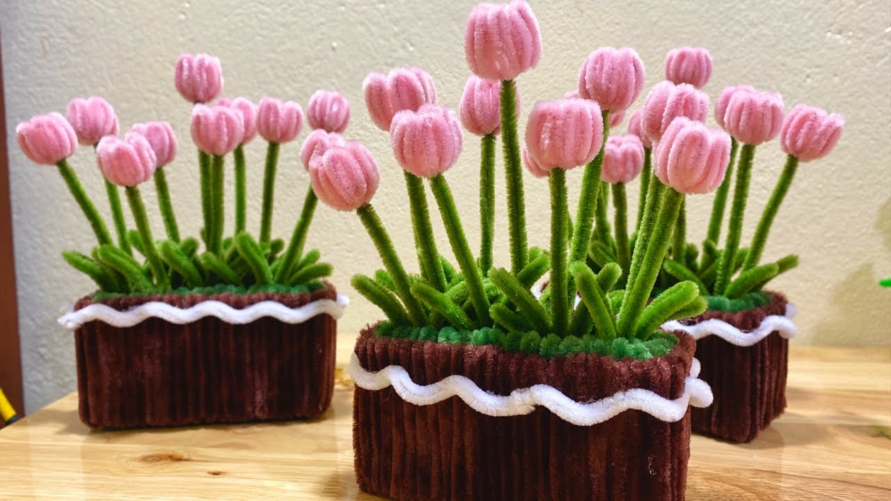 DIY Mini Tulip Pots with Wire Mesh for a UNIQUE Handmade Look | Handmade Vibe Bar