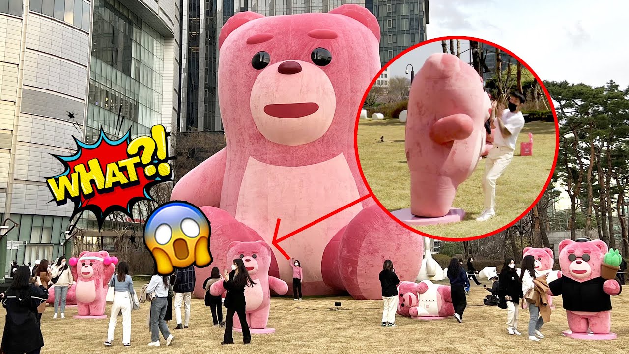 [PRANK]Giant pink bear Statue Prank | Best of Just For Laughs - AWESOME REACTIONS