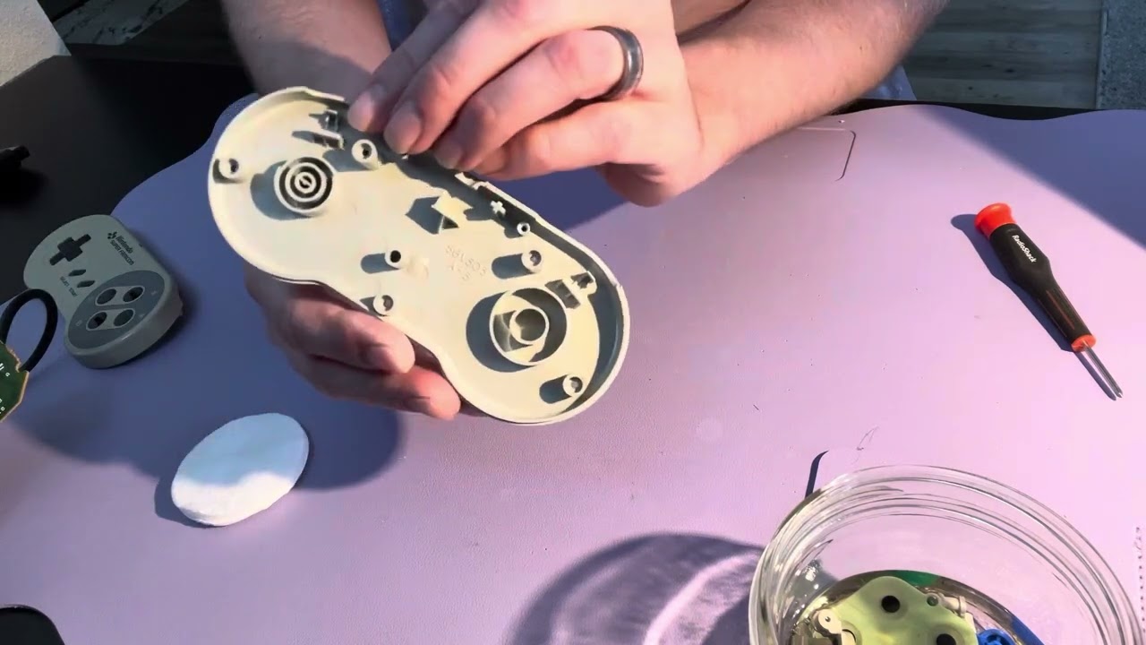 Restoring Super Famicom Controller #RetroMods #retrogaming