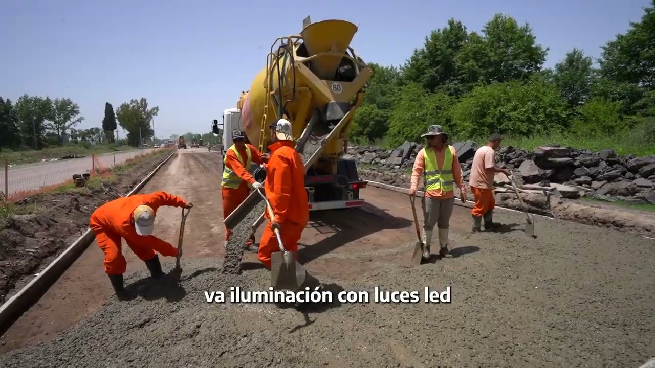La obra de ampliación de la Ruta Provincial Nº 24 avanzó en un 80 %