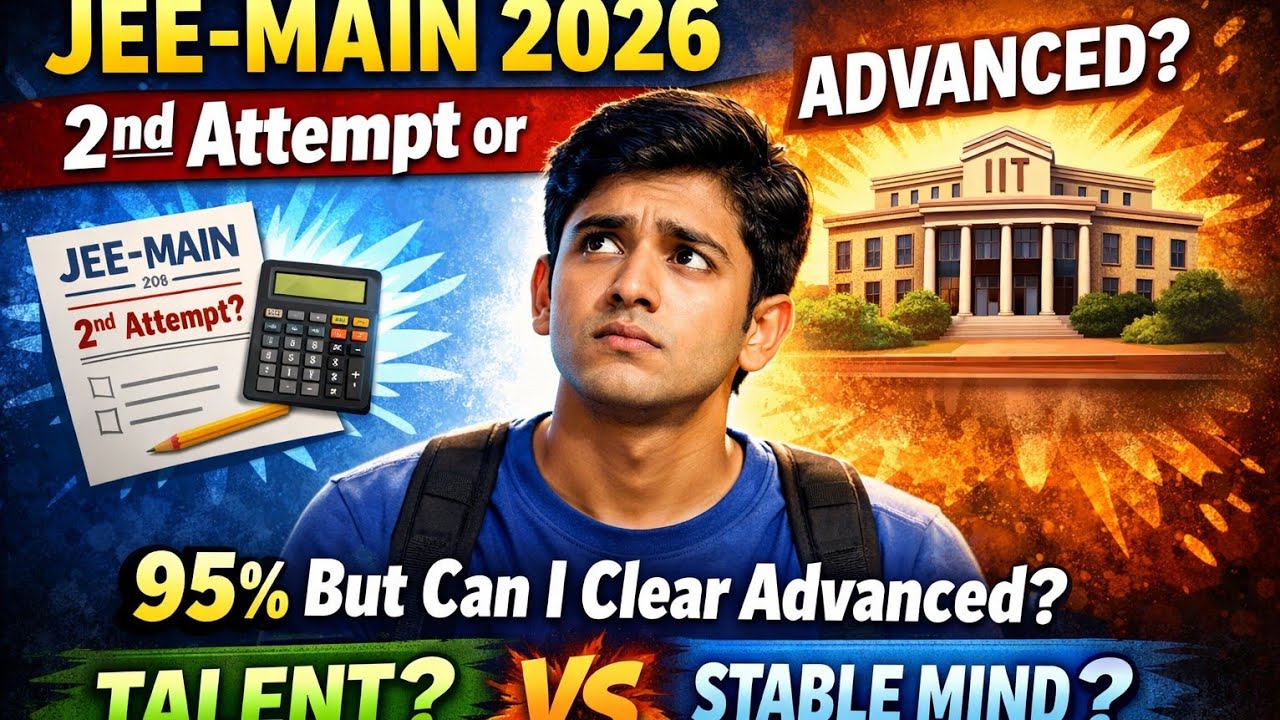  Marks are good. Doubts are louder| 95+% in JEE-Main —Should I chase Advanced or play safe? #jee 