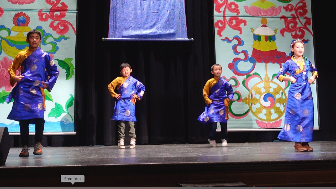 Korwa Lenchik || Tibetan Dance || Sibling Group Dance at the Vermont Tibet Festival 2024