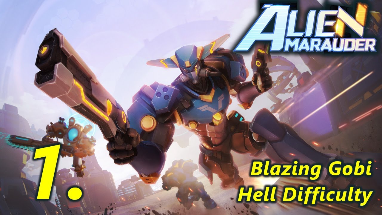 Blazing Gobi Part 1/5 - Hell Difficulty - Let's Play Alien Marauder Survival Mode