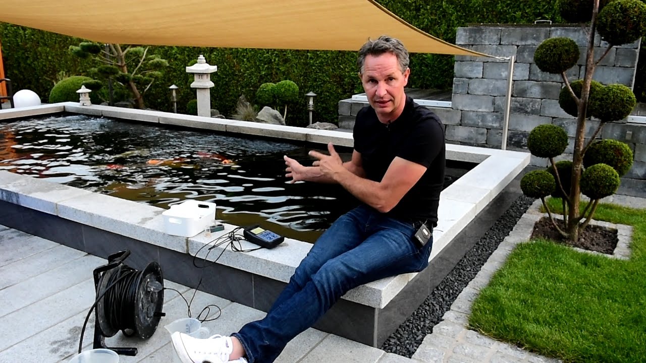 Modern Koi Blog #1366  - Wasseranalyse an Jens' selbstgebautem Koiteich