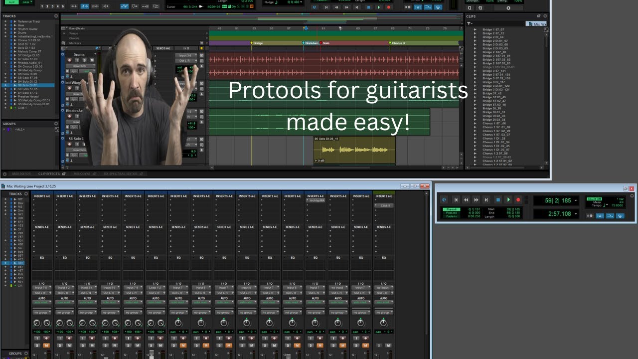How To Record Your Guitar In Protools (Mic or DI) for Beginners
