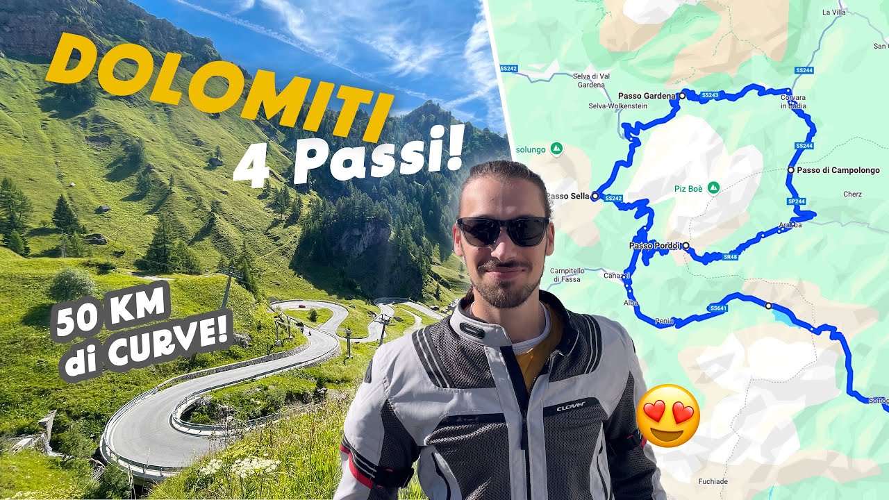 IL PARADISO PER I MOTOCICLISTI ESISTE DAVVERO! | Giro dei 4 Passi in Moto
