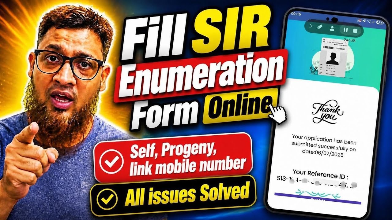 🔥 SIR Form Online Kaise Bharein? Download App, Register, Fill Self & Progeny &ndash; Full Guide!