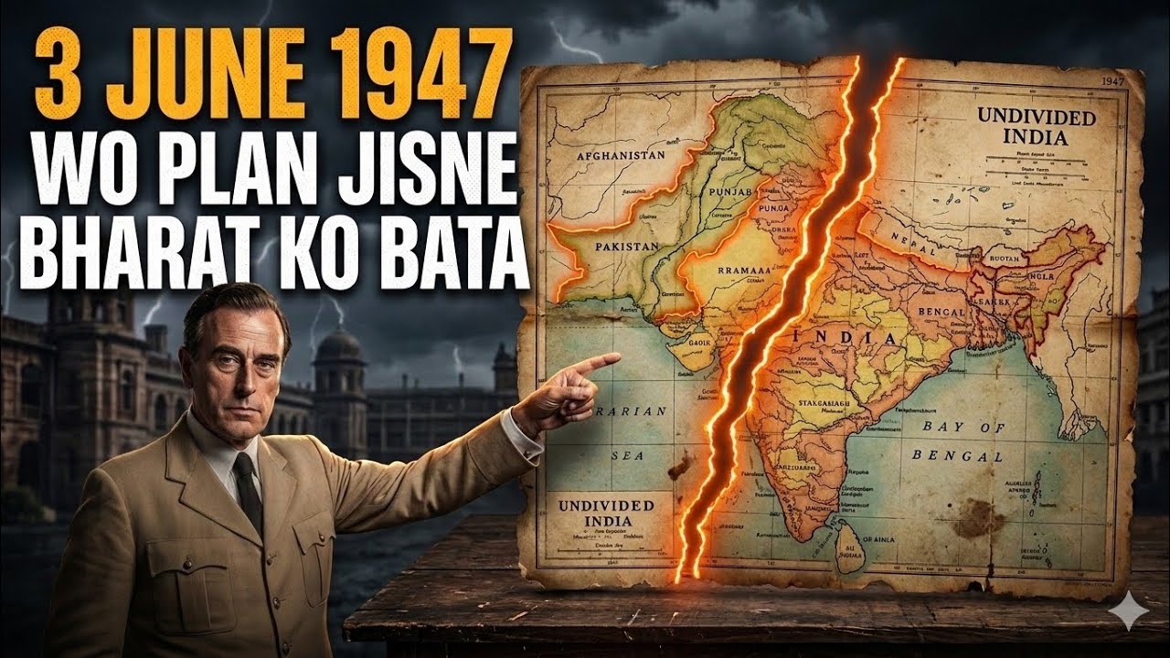 3 June 1947: Wo Plan Jisne India Ko Do Hisson Mein Baant Diya | Mountbatten Plan