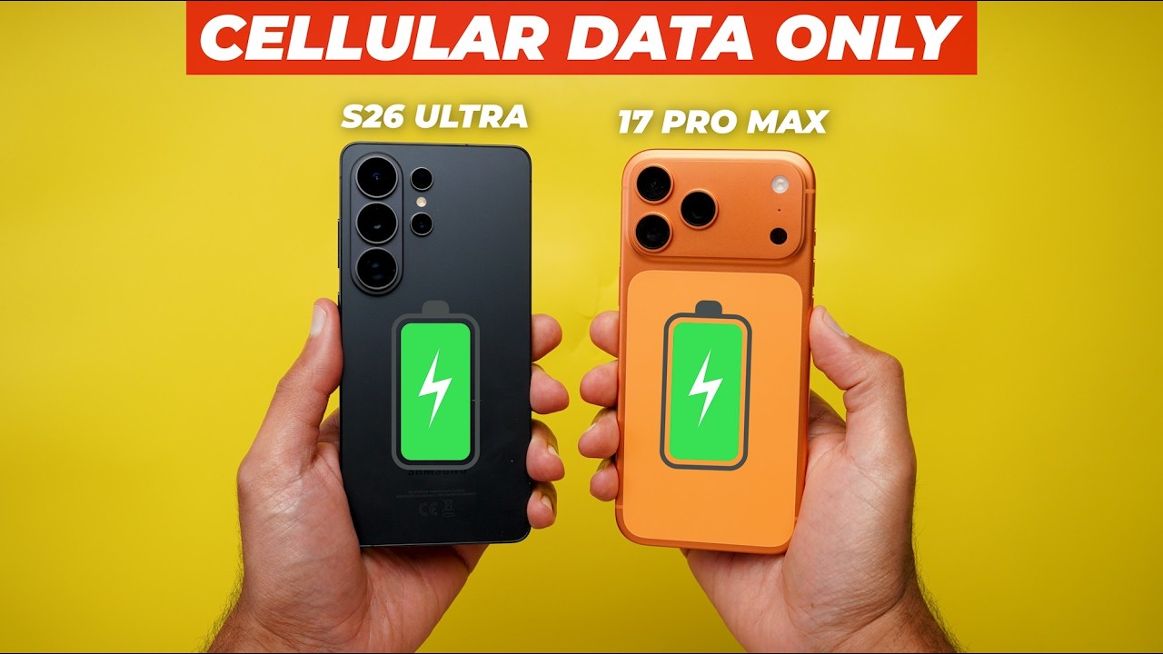 iPhone S26 Ultra против iPhone 17 Pro Max &ndash; какой из них дольше работает в сети 5G?