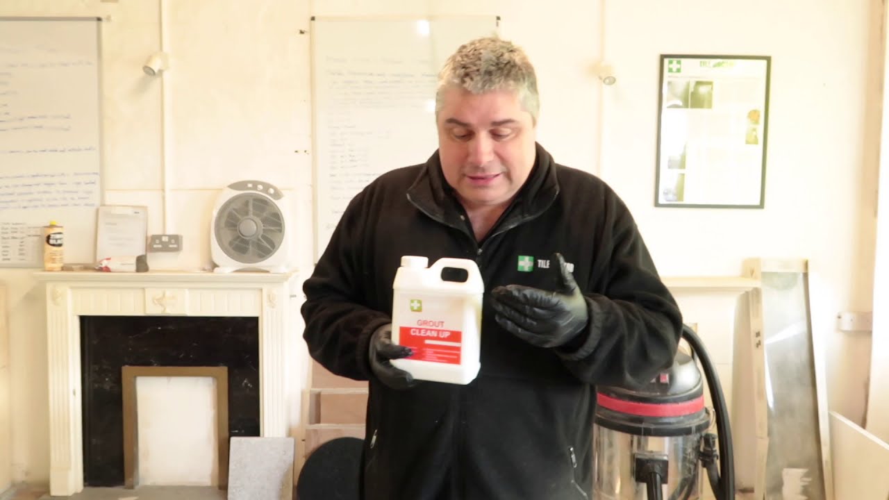 Grout Haze and Grout Smear Removal Using Tile Doctor Grout Clean-up