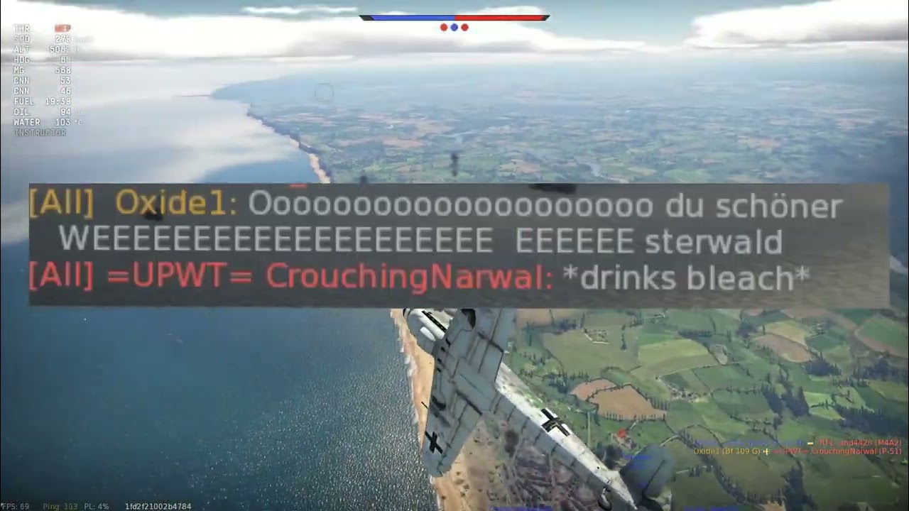 109 G 10 but everytime I shoot down an allied aircraft Hermann G&ouml;ring gets fatter