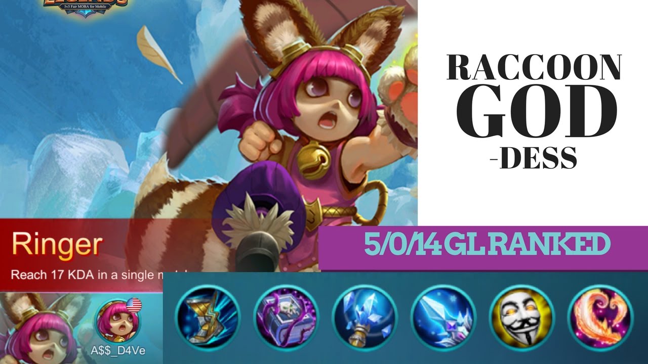 Raccoon GODDESS! Mobile Legends Nana 5/0/14 Glorious Legend Ranked Gameplay with Live Commentary